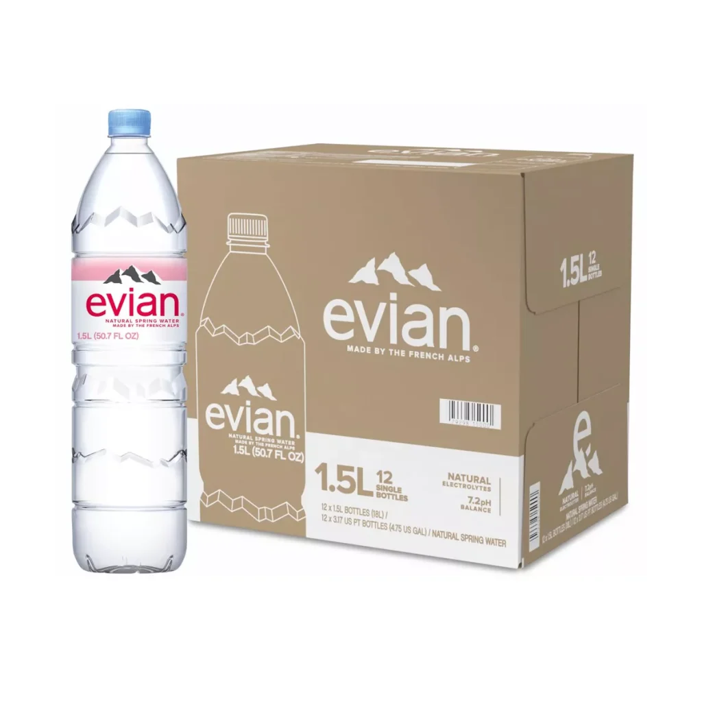 Evian 1.5 Liter Wholesale - Plastic Bottle (50.7 fl oz)