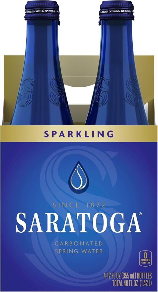 Saratoga Sparkling Water 12 oz Wholesale – Glass Bottle