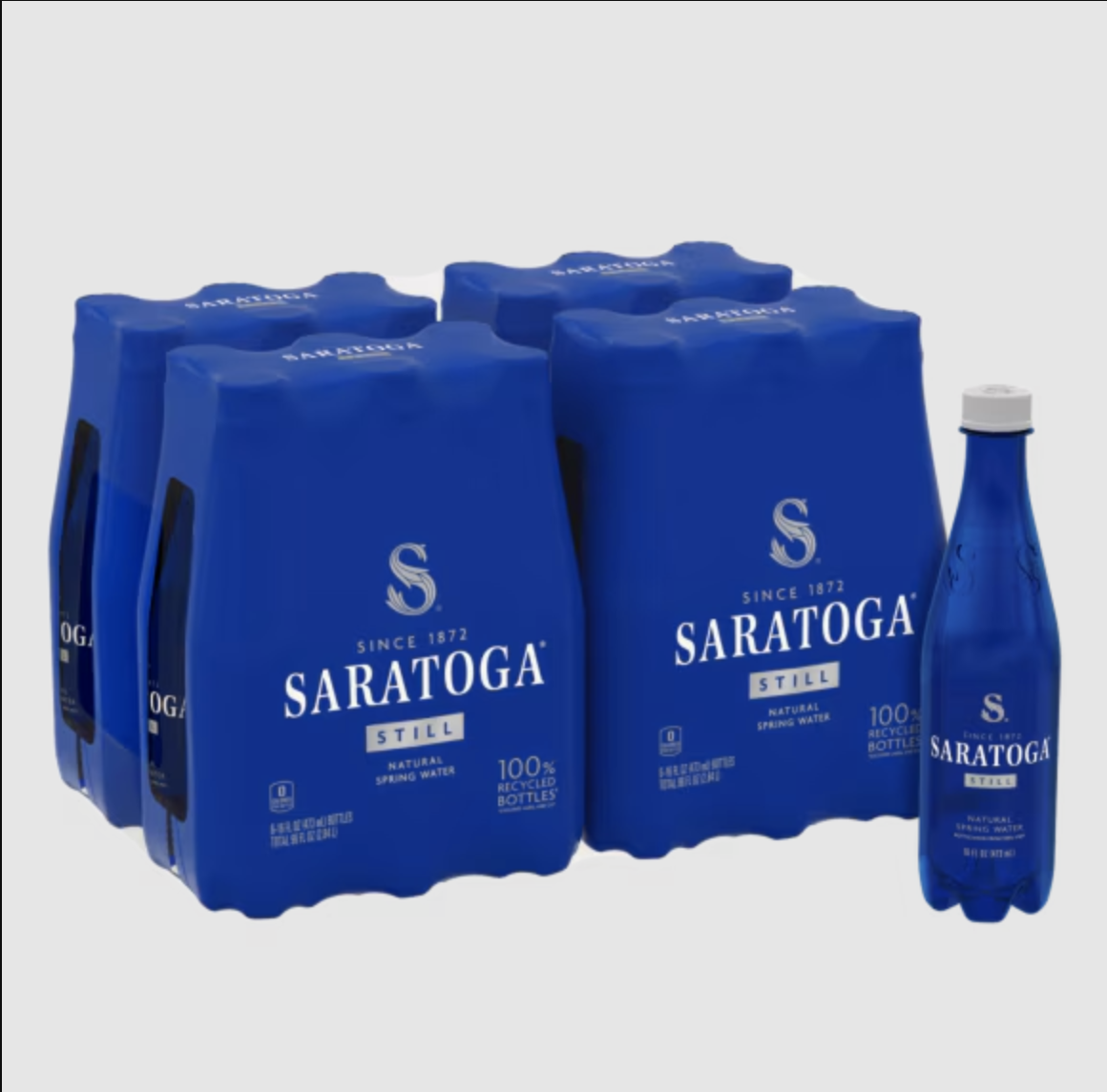 Saratoga Still Spring Water 16 oz Wholesale – Plastic Bottle