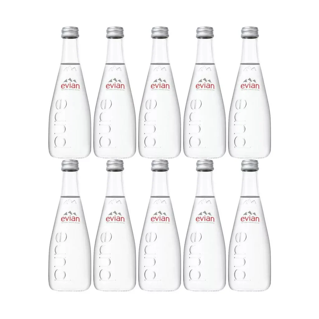 Evian 330ml Glass Bottle Wholesale - (11.2 fl oz)