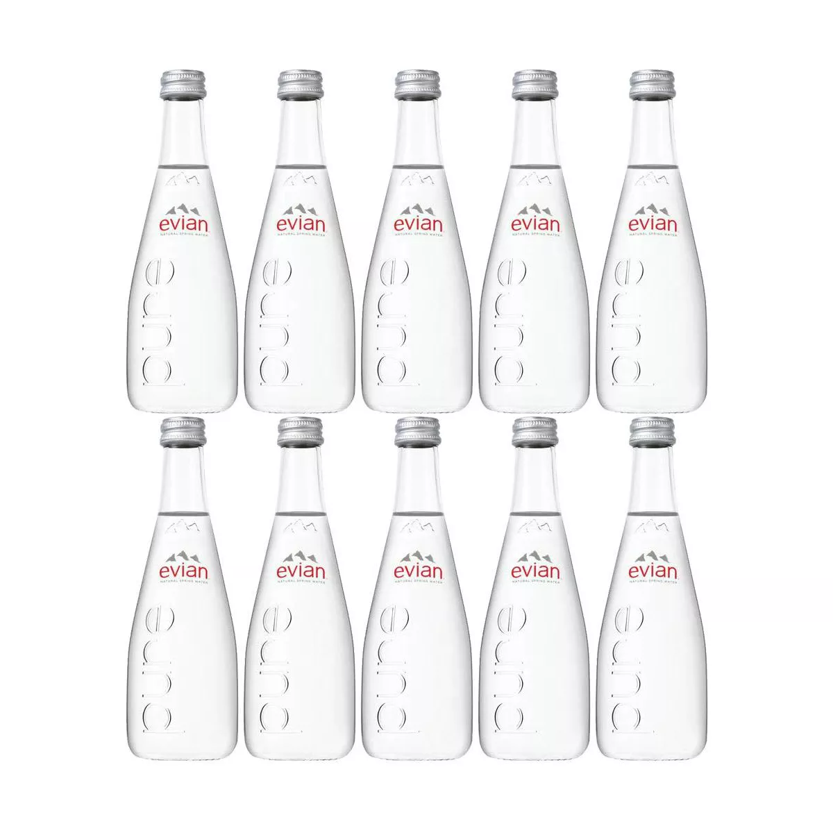 Evian 330ml Glass Bottle Wholesale - (11.2 fl oz)