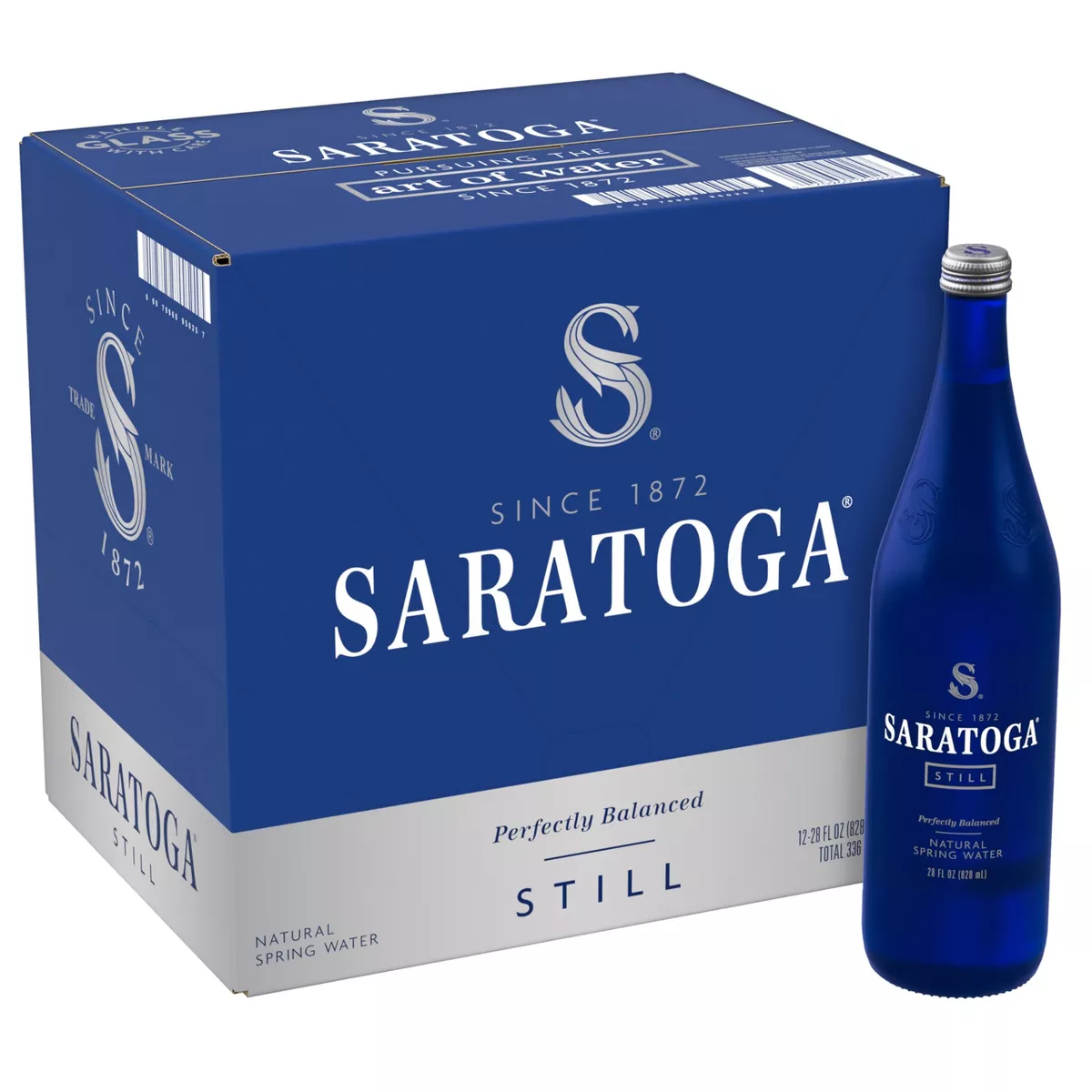 Saratoga Still Spring Water 28 oz Wholesale – Glass Bottle